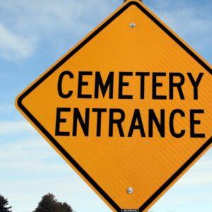 It is important to observe all all posted signs in a cemetery