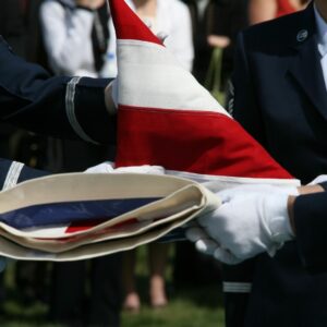 Per the Veterins Administration, only one burial flag is presented to a family for a fallen veteran or soldier